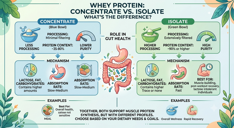 Whey Protein Isolate vs Concentrate